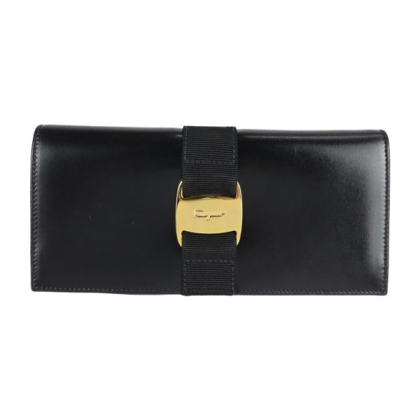 2220053001082 1 Salvatore Ferragamo Vara Bifold Wallet Black