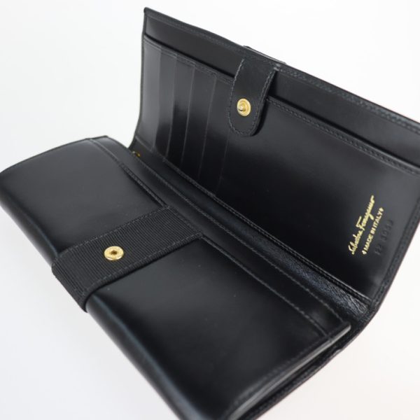 2220053001082 4 Salvatore Ferragamo Vara Bifold Wallet Black