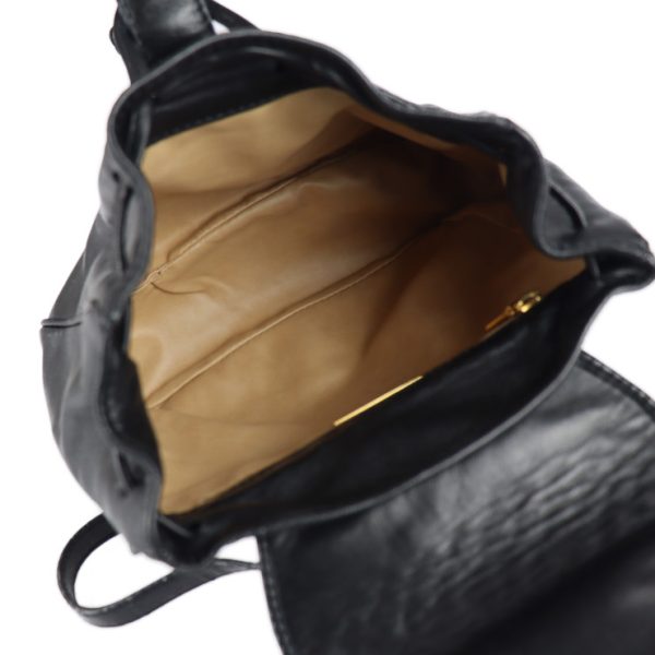 2220063007103 9 Bottega Veneta Intrecciato Lambskin Mini Backpack Black