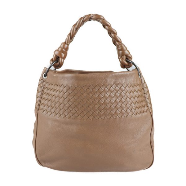 2221033007116 1 Bottega Veneta Hobo Intrecciato Leather Shoulder Bag Brown