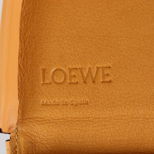 2221073007098 9 Loewe Heel Leather Pochette Crossbody Bag Orange Beige