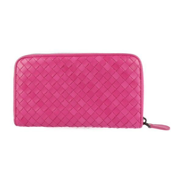 2221083008110 3 Bottega Veneta Intrecciato Leather Wallet Pink