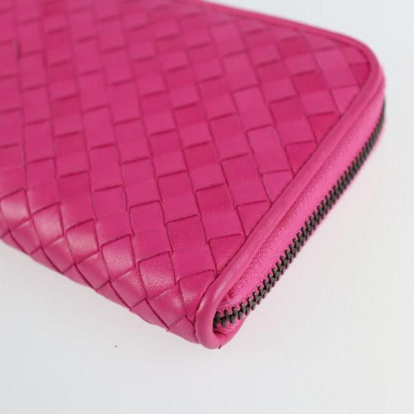 2221083008110 5 Bottega Veneta Intrecciato Leather Wallet Pink