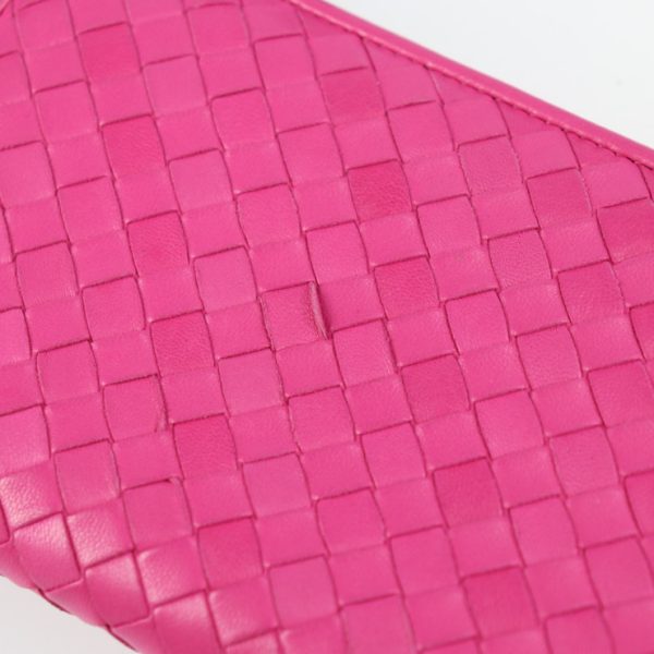 2221083008110 7 Bottega Veneta Intrecciato Leather Wallet Pink