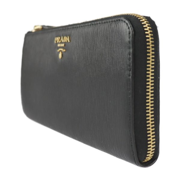 2221113008142 2 Prada Long Leather Wallet Black