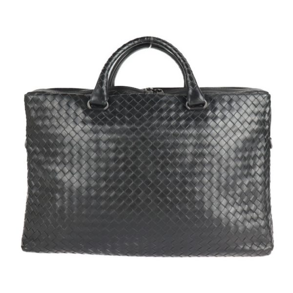 2222053008093 3 Bottega Veneta Intrecciato Leather Briefcase Black