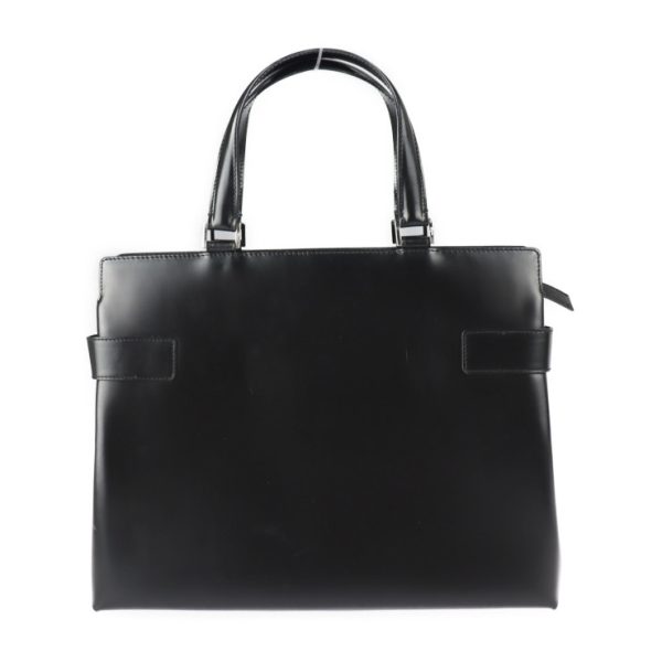 2222123007202 3 Salvatore Ferragamo Gancini Calf Leather Handbag Black