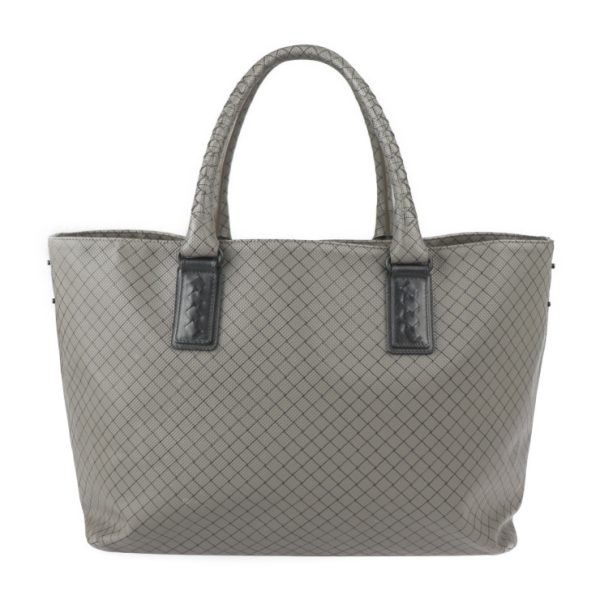 2222123007205 1 Bottega Veneta Marco Polo Intreccio Jet Tote Bag PVC Leather Gray