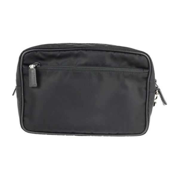 2224043010129 3 Prada TESSUTO Nylon Pouch Black