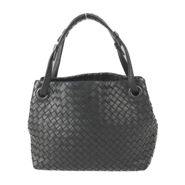 2224113007212 1 Bottega Veneta Small Garda Intrecciato Leather Tote Bag Black