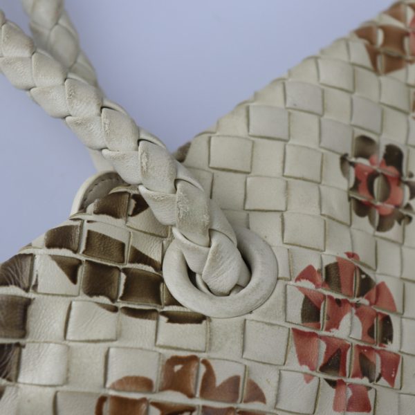 2224113007213 8 Bottega Veneta Intrecciato Leather Mini Tote Bag Ivory Floral