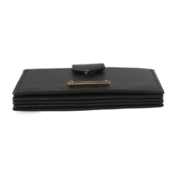 2224113007219 4 Fendi Card Case Calf Leather Black