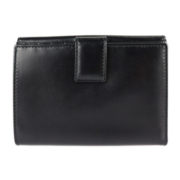 2225023001242 3 Salvatore Ferragamo Gancini Calf Leather Bifold Wallet Black