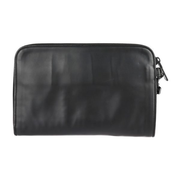 2225023001245 3 Bottega Veneta Perforated Leather Clutch Bag Black