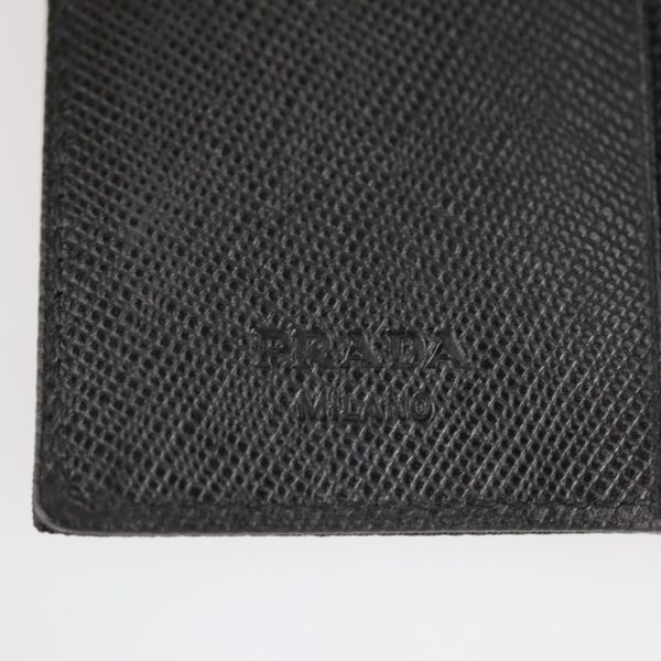 2225073007127 8 Prada Nylon Leather Key Case Black