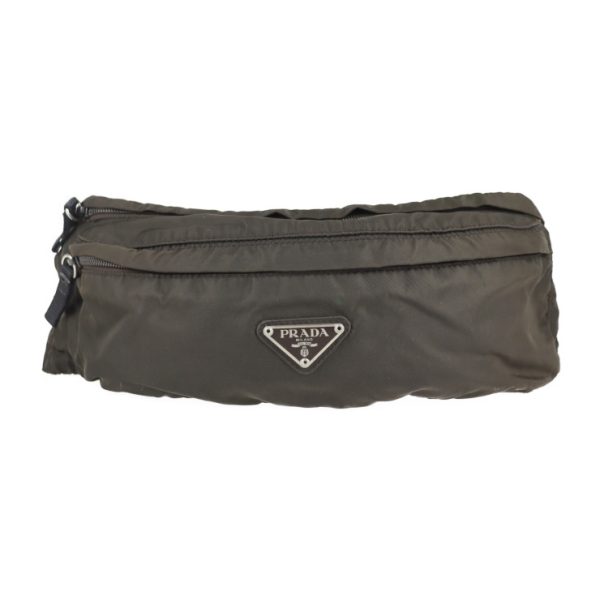 2227013007226 1 Prada Nylon Waist Bag Brown