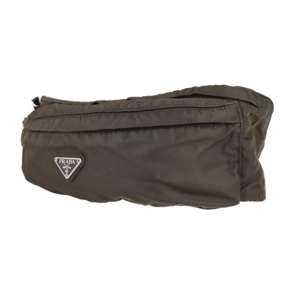 2227013007226 2 Prada Nylon Waist Bag Brown