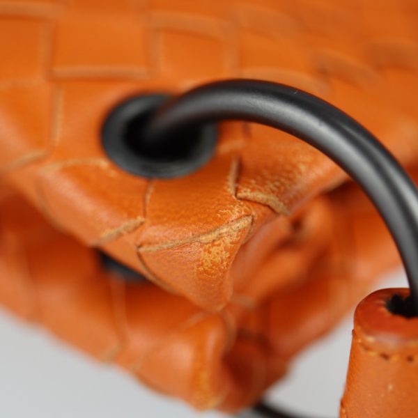 2227013007241 7 Bottega Veneta Intrecciato Leather Handbag Orange