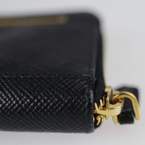 2227091001055 8 Prada Saffiano Leather Long Wallet Black