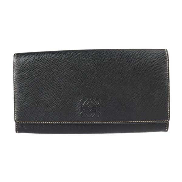 2227091001056 1 Loewe Leather Bifold Wallet Black Brown