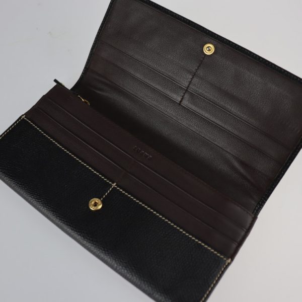 2227091001056 6 Loewe Leather Bifold Wallet Black Brown