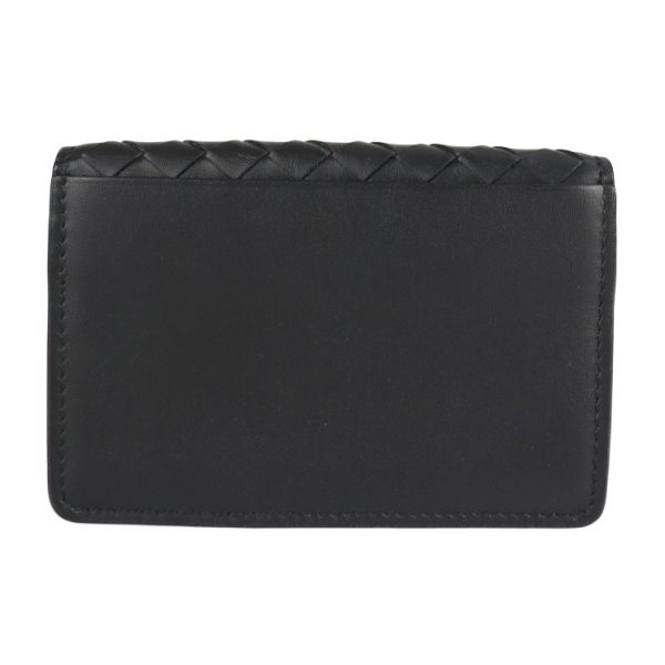 2228033007157 3 Bottega Veneta Intrecciato Leather Card Holder Black