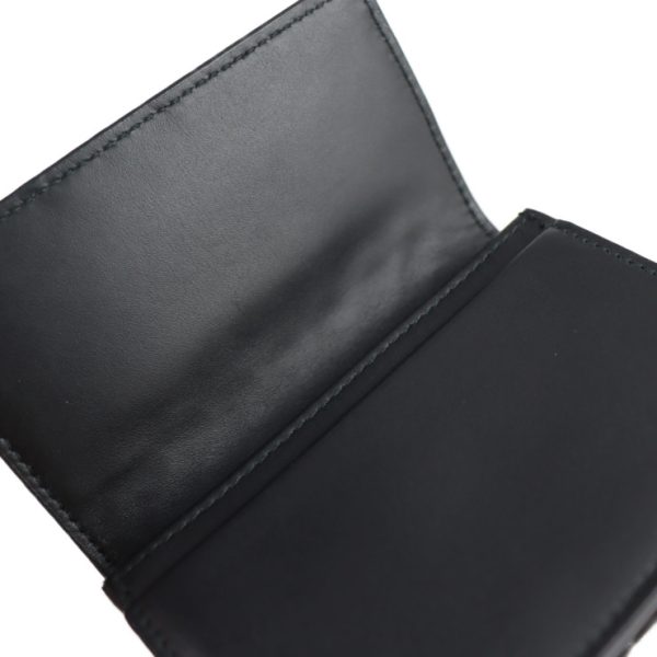 2228033007157 6 Bottega Veneta Intrecciato Leather Card Holder Black