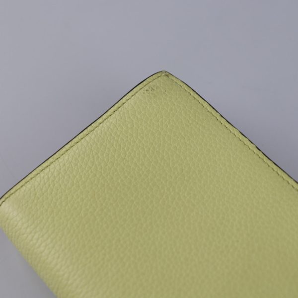 2229083008182 5 Loewe Leather Bifold Wallet Light Yellow Gray Brown