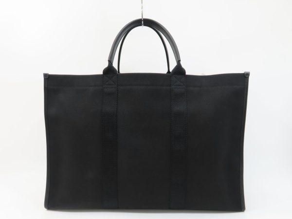 2230700906 02 Balenciaga Canvas Leather Large 2 Way Tote Bag Black