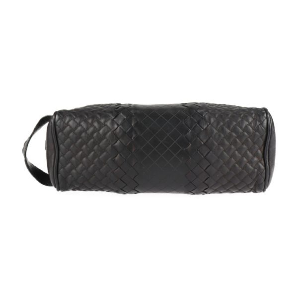 2231033007166 4 Bottega Veneta Intrecciato Leather Clutch Bag Black