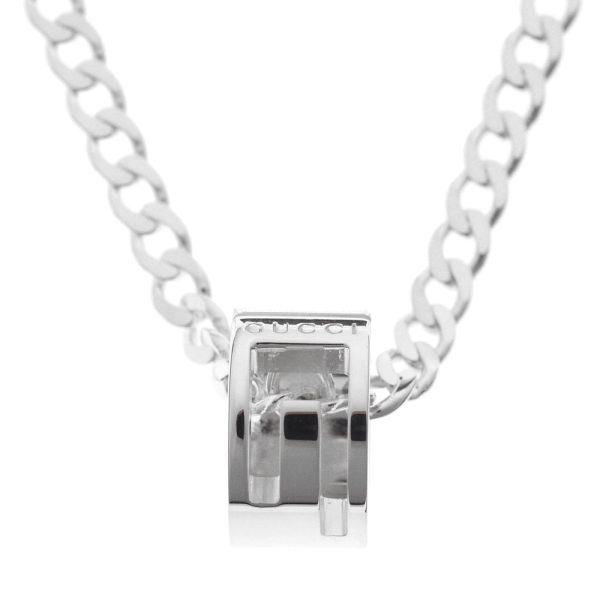 223351 j8400 8106 01 Gucci G Ring Necklace Silver