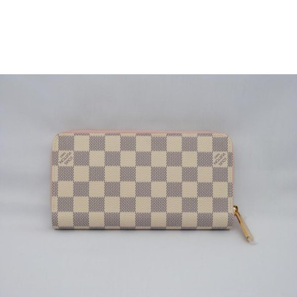 22340 2 Louis Vuitton Zippy Wallet Damier Azur Rose