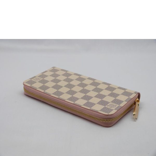 22340 3 Louis Vuitton Zippy Wallet Damier Azur Rose