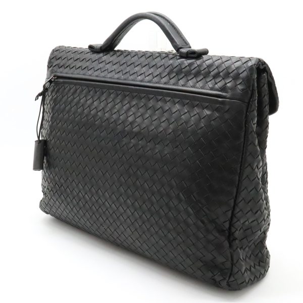 22340836 2 Bottega Veneta Intrecciato Briefcase Leather Business Bag Black