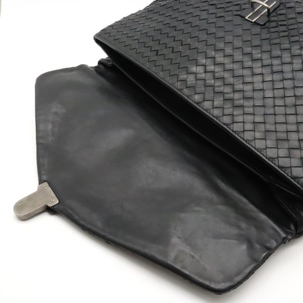 22340836 6 Bottega Veneta Intrecciato Briefcase Leather Business Bag Black