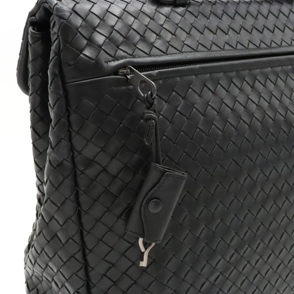 22340836 7 Bottega Veneta Intrecciato Briefcase Leather Business Bag Black