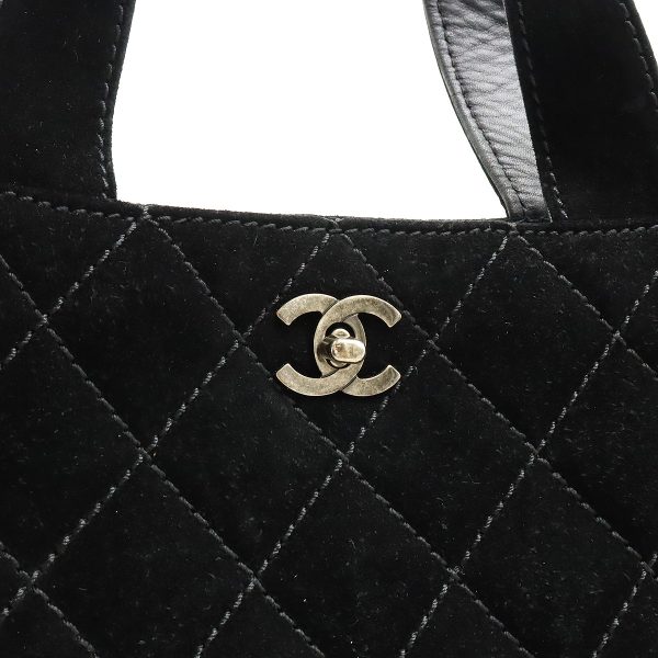 22350184 8 Chanel Wild Stitch Matelasse Leather Shoulder Bag Black