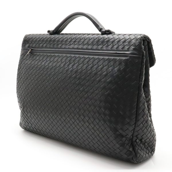 22410736 2 Bottega Veneta Intrecciato Briefcase Leather Business Bag Black