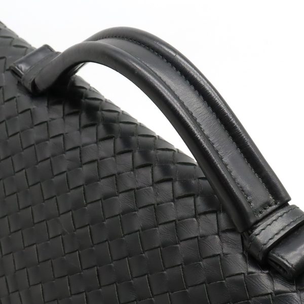 22410736 4 Bottega Veneta Intrecciato Briefcase Leather Business Bag Black