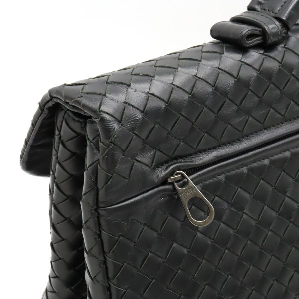 22410736 7 Bottega Veneta Intrecciato Briefcase Leather Business Bag Black