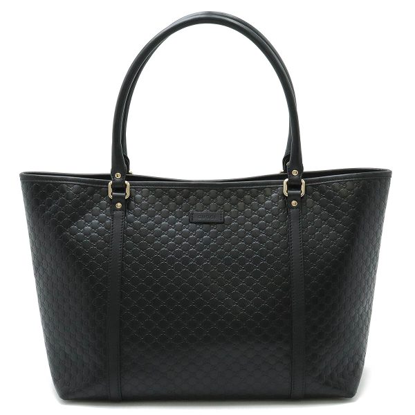 22431032 1 Gucci Guccisima Tote Shoulder Bag Leather Black