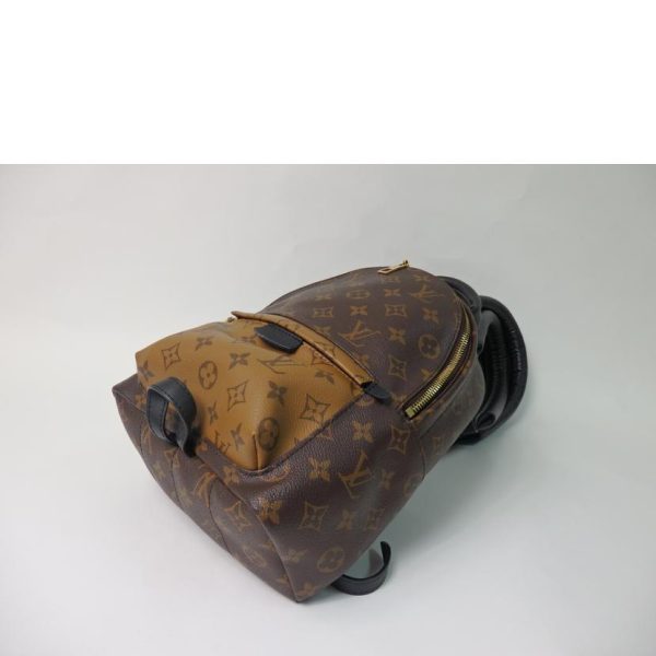 22435 3 Louis Vuitton Palm Springs Backpack PM Monogram Reverse Brown