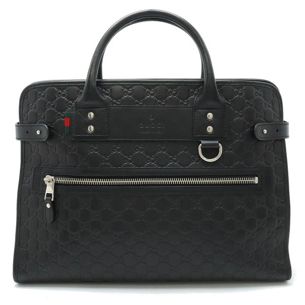 22440208 1 Gucci Guccisima Document Bag Leather Black