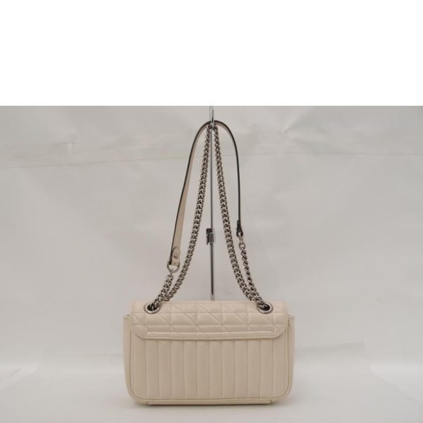 22736 2 Gucci GG Marmont Small Quilted Leather Shoulder Bag White