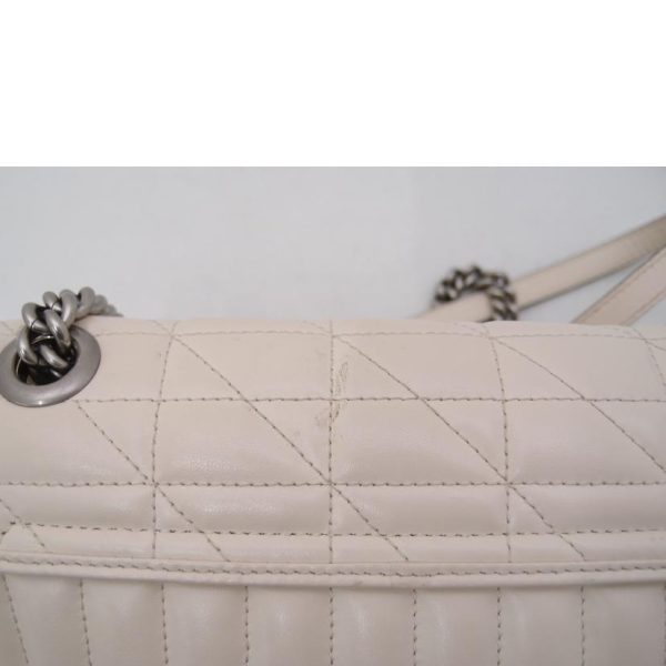 22736 8 Gucci GG Marmont Small Quilted Leather Shoulder Bag White