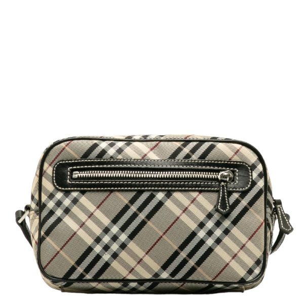 228 37482 3 Burberry Label Nova Check Leather Camera Bag Multicolor