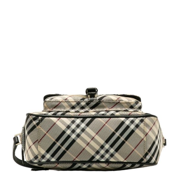 228 37482 4 Burberry Label Nova Check Leather Camera Bag Multicolor