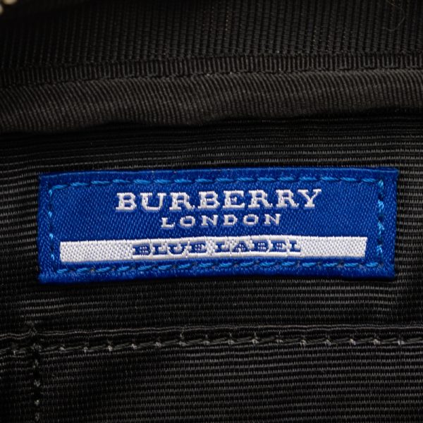 228 37482 9 Burberry Label Nova Check Leather Camera Bag Multicolor