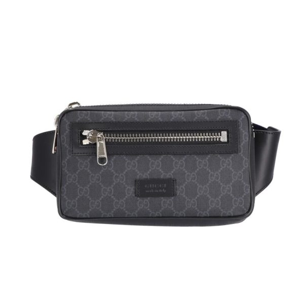 22810 1 Gucci GG Supreme Waist Bag Brown