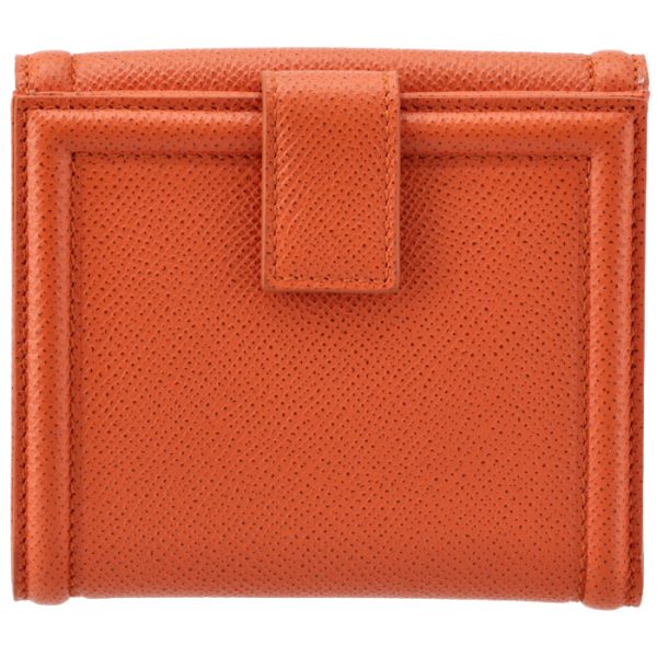 22c91100070516 2 Ferragamo Rose Ribbon Bifold Wallet Orange